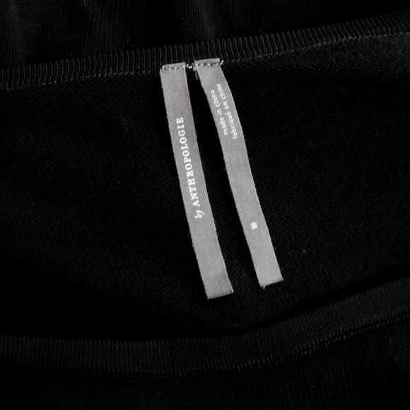 ANTHROPOLOGIE Siobhan Black Cheeky Ties Cutout Sweater Pullover Cotton Medium - Picture 13 of 16